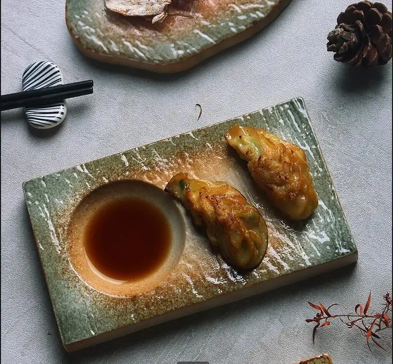 Home Cooking Japanese Food - Assiette à Steak en céramique Vintage,