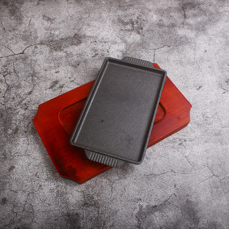 Poêle rectangulaire en fonte p - Home Cooking Steak avis et prix