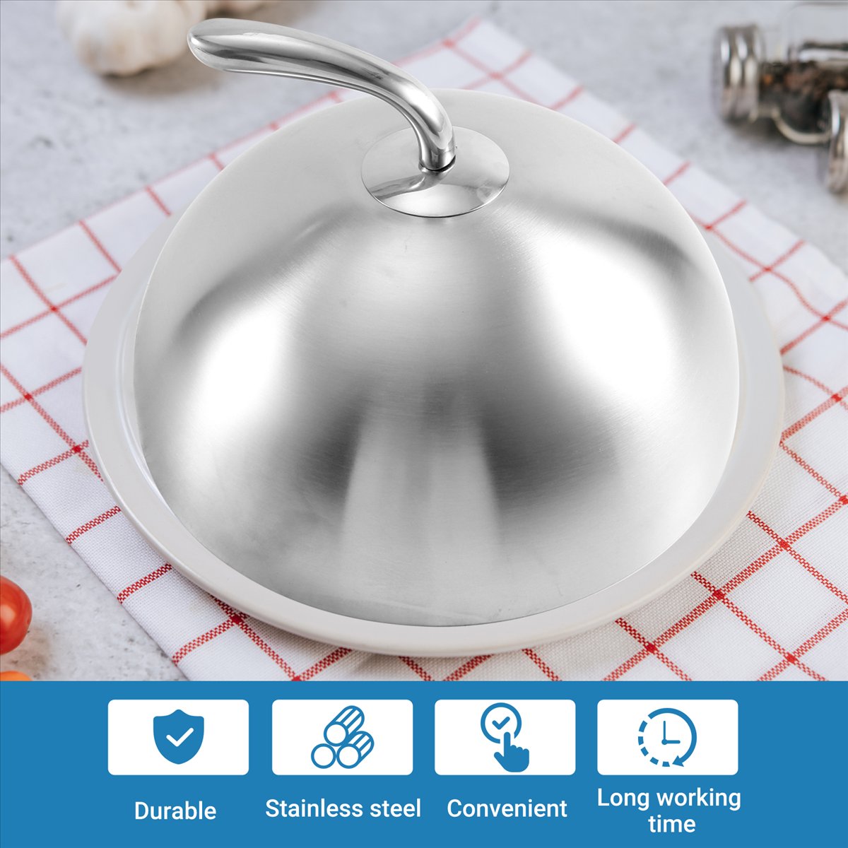 1 pièce Couvercle de plat en a - Home Cooking Steak avis et prix