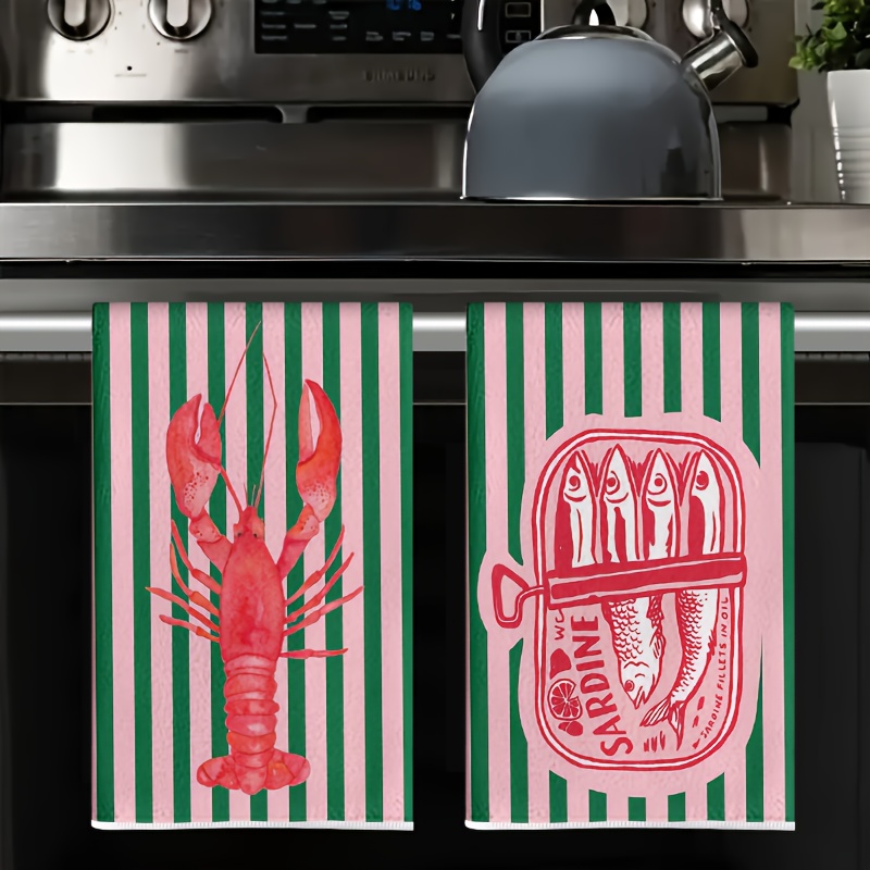 Lot de 2 torchons de cuisine r - Home Cooking Is The Best avis et prix