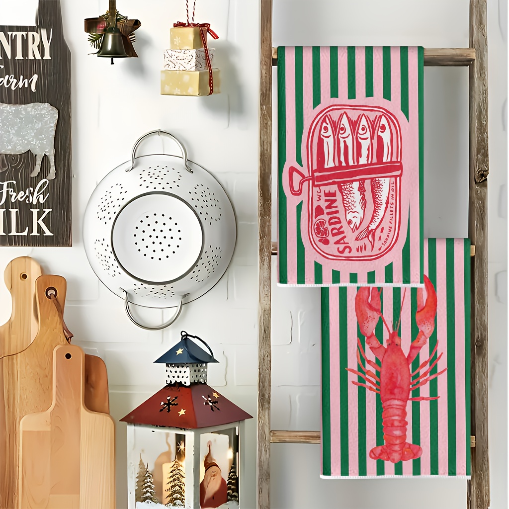Lot de 2 torchons de cuisine r - Home Cooking Is The Best avis et prix