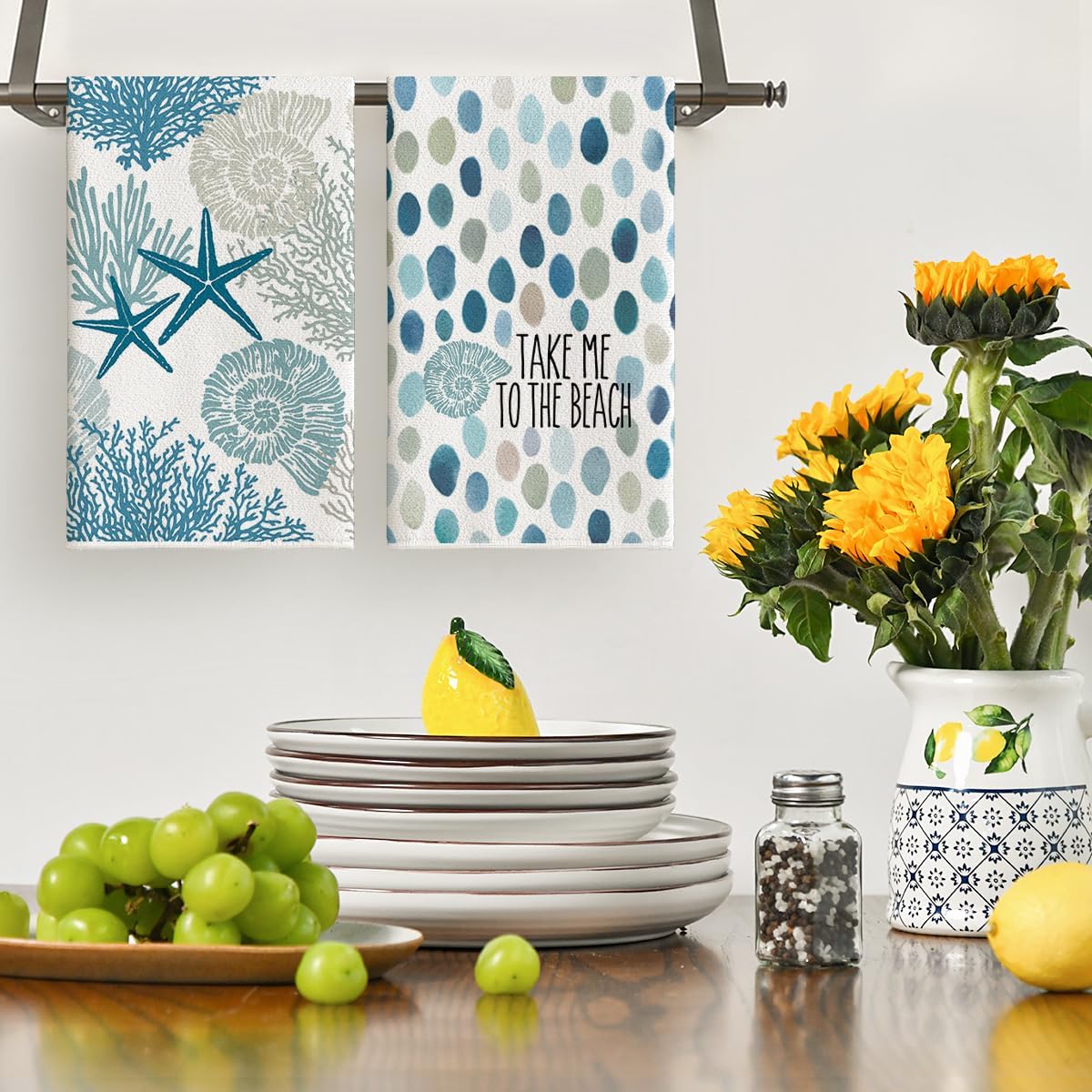 Lot de 4 torchons de cuisine d - Home Cooking Is The Best avis et prix