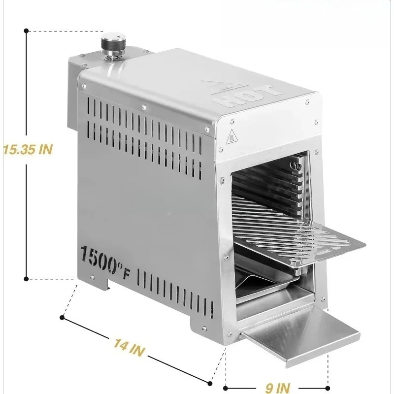 Barbecue portable en acier ino - Home Cooking Steak avis et prix