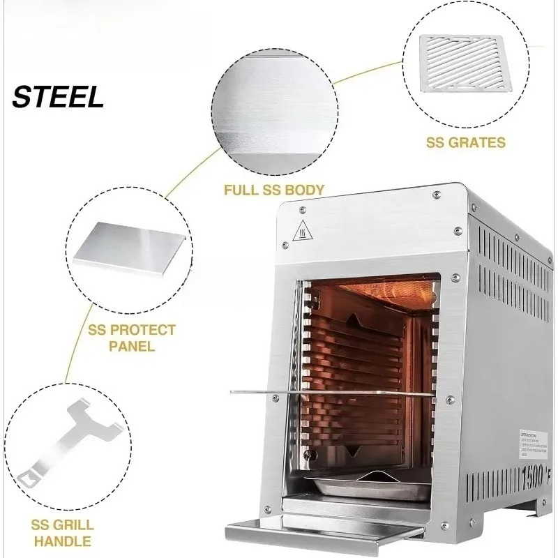 Barbecue portable en acier ino - Home Cooking Steak avis et prix