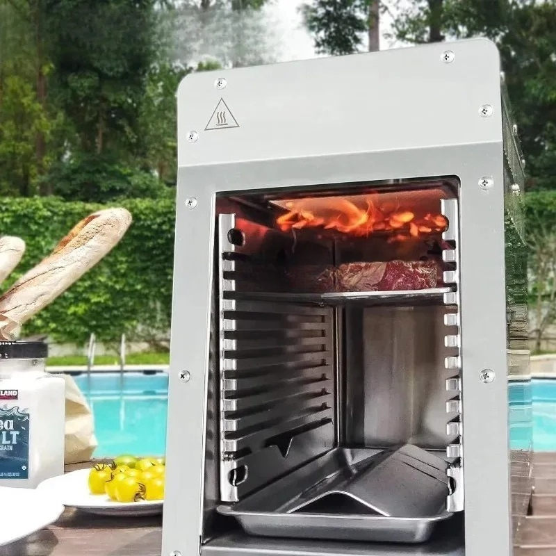 Barbecue portable en acier ino - Home Cooking Steak avis et prix