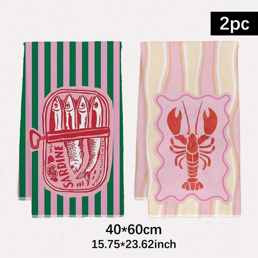 Lot de 2 torchons de cuisine r - Home Cooking Is The Best avis et prix