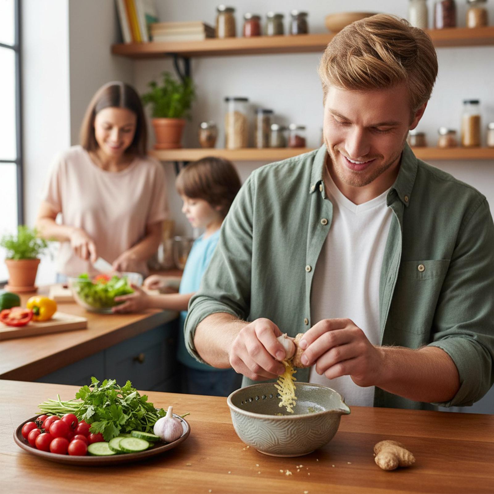 Assiette à ail, bol hachoir en - Home Cooking Meal avis et prix