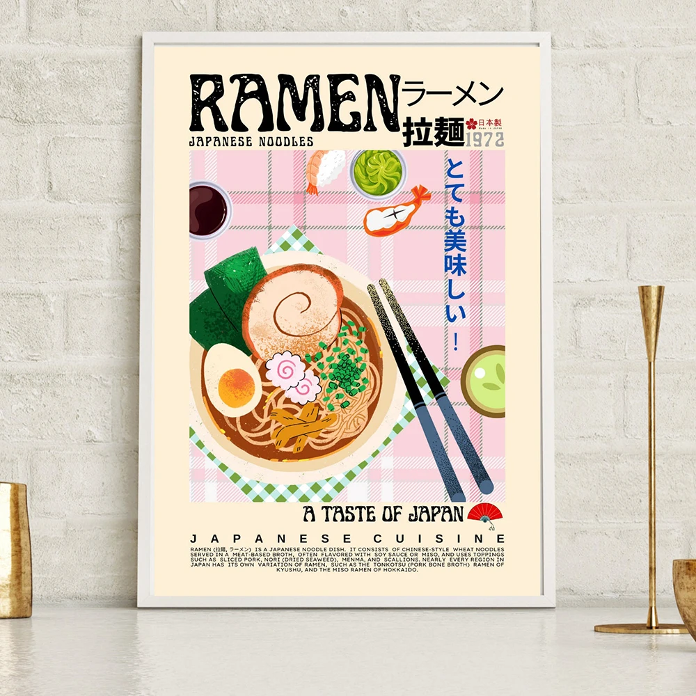 Affiche sur toile imprimée sty - Home Cooking Japanese Food avis et prix